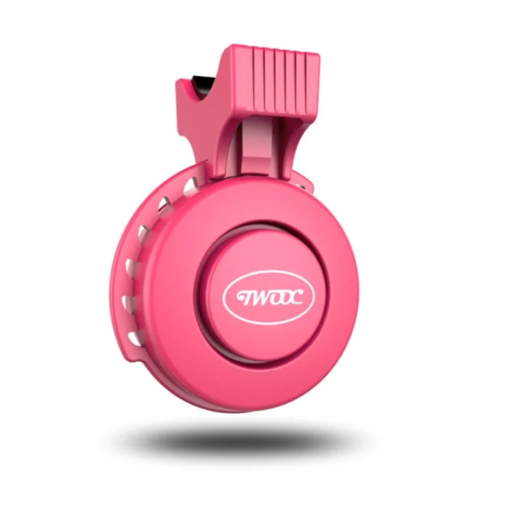 Twooc T-002 120dB Bicycle Scooter Accessories Equipped Electric Bell USB Charging Horn(Pink) - Image 2