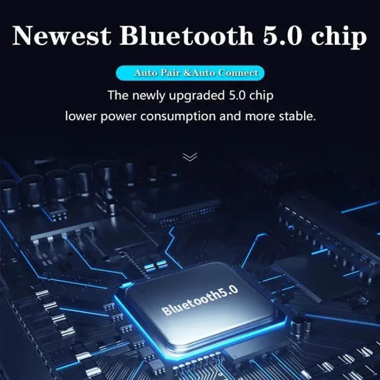 TWS Ear-mounted Noise Reduction LED Dual-battery Display Bluetooth Earphones(T16 Blue) - Image 9