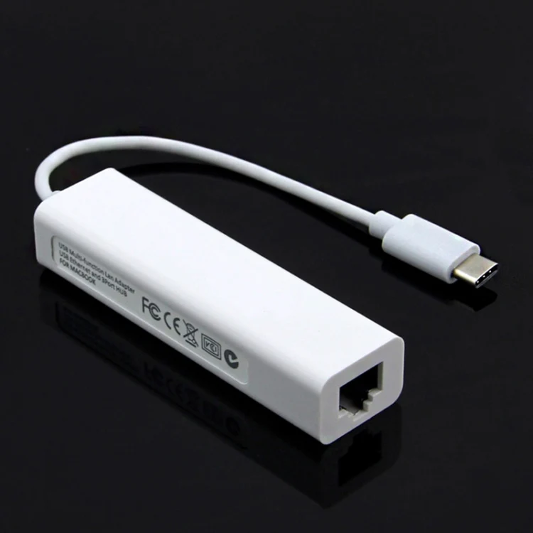Type-C to 3 x USB and RJ45 Multi-function Adapter, Length: 13cm(White) - Image 4