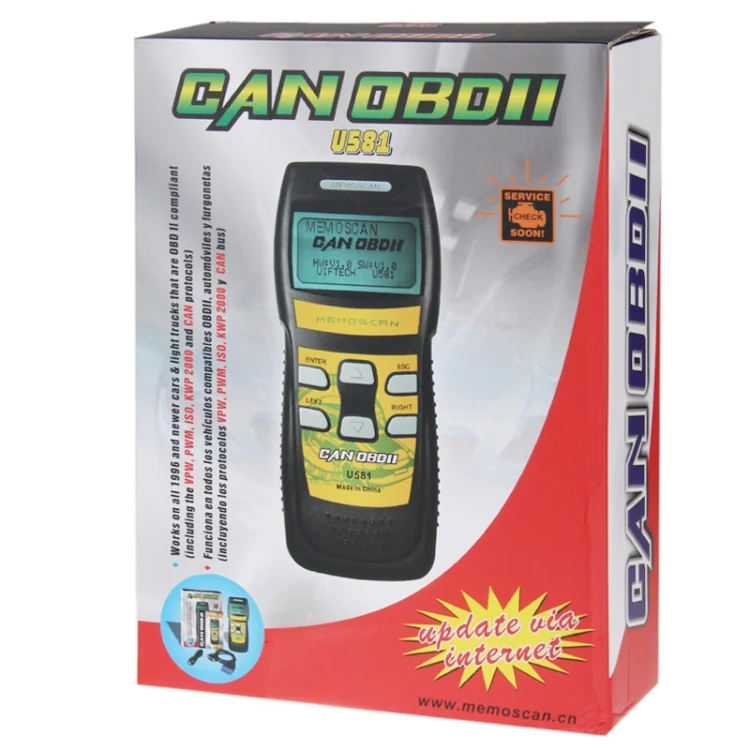 U581 Live Data Can OBDII / EOBDII Scanner Can Bus Code Reader - Image 8