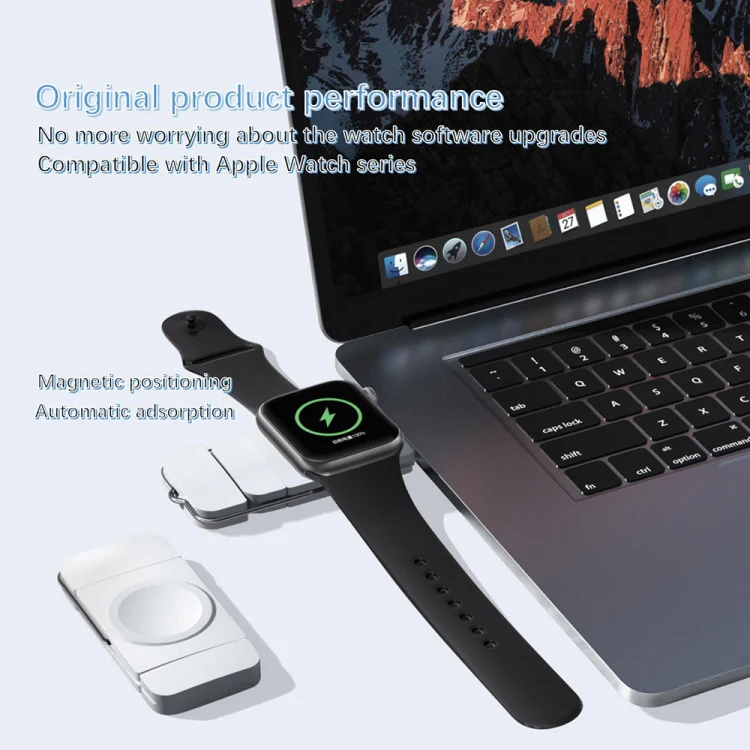 U8 USB / Type-C Magnetic Wireless Charger Fast Charger for Apple Watch Series (White) - Image 3