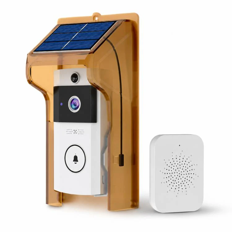 U9 1MP HD Smart Visual Doorbell Two-way Audio Camera, Model:Brown Cover + Doorbell