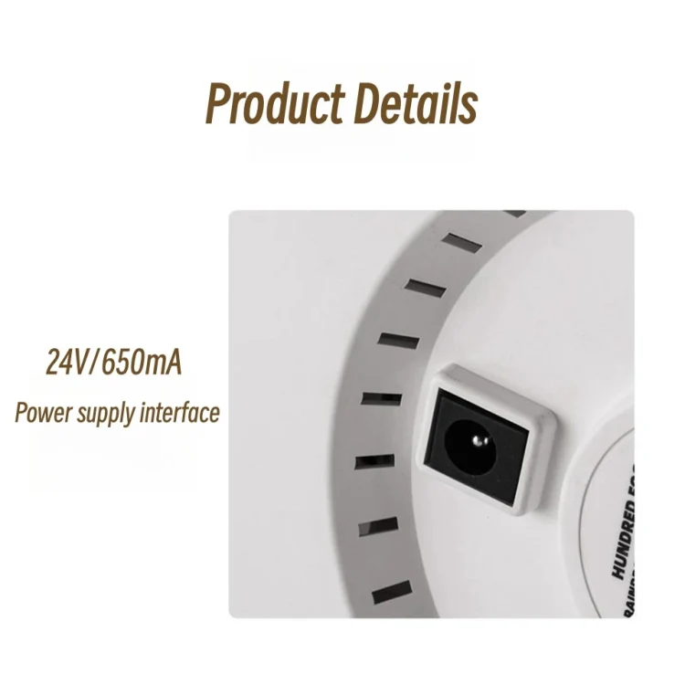 UFO Water Drop Aromatherapy Humidifier Desktop Remote Control Diffuser, Plug: EU Plug(Wood Grain) - Image 5