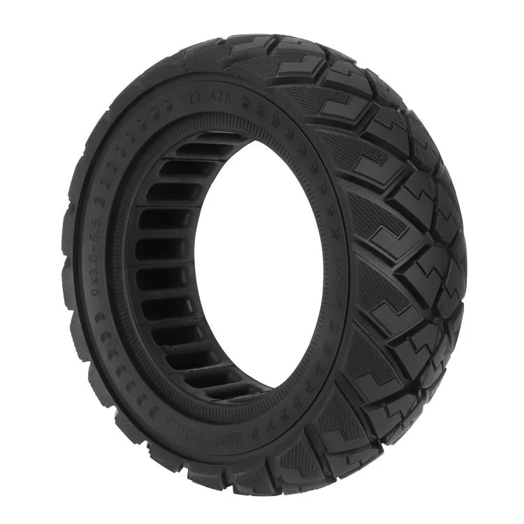 ULIP 9x3.0-5.5 Electric Scooter Solid Tire For Kukirin G2 Pro Off-Road Diamond Tread Replacement Tire(Black)