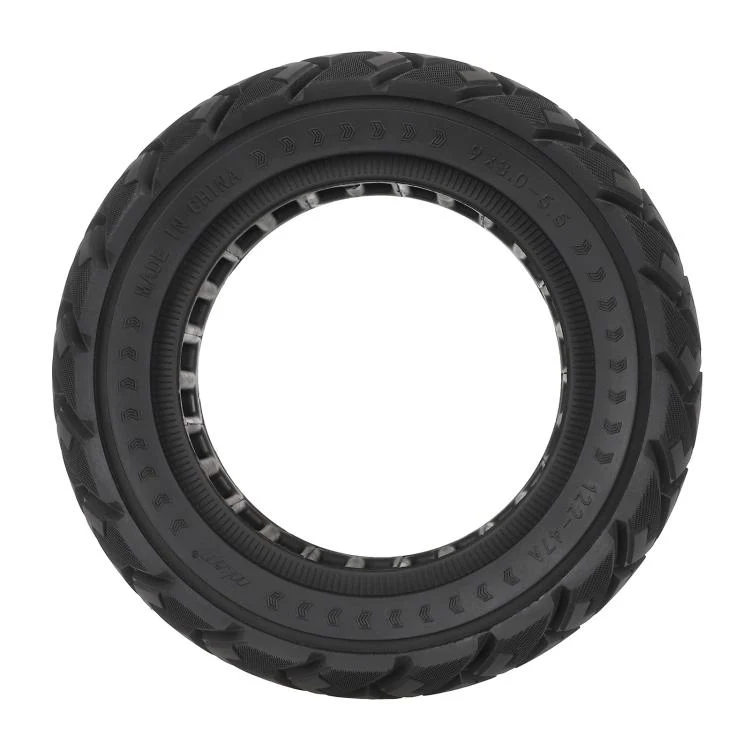 ULIP 9x3.0-5.5 Electric Scooter Solid Tire For Kukirin G2 Pro Off-Road Diamond Tread Replacement Tire(Red Line) - Image 5