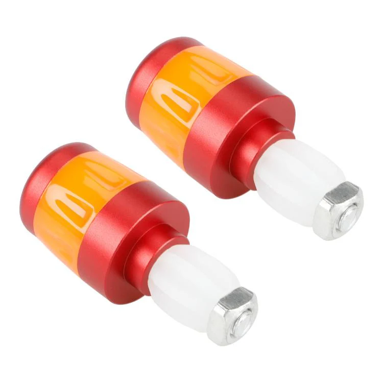 ULIP USB Rechargeable Bike Handlebar End Lights LED Safety Warning Signal Lamps for 22mm Bar Grips(Black Orange) - Image 2