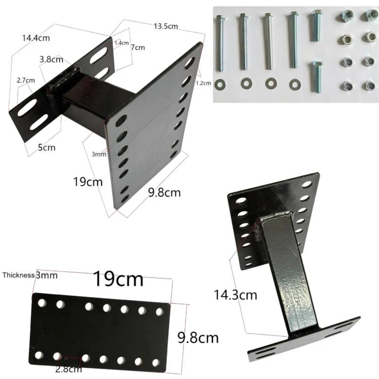Universal Metal Spare Tire Carrier For Cars Unlocked Trailer Spare Tire Mount Trailer Accessory - Image 3