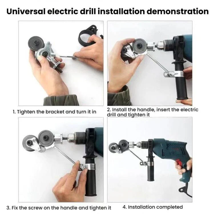 Universal Sheet Metal Cutter Electric Drill Iron Shear Conversion Shears - Image 6