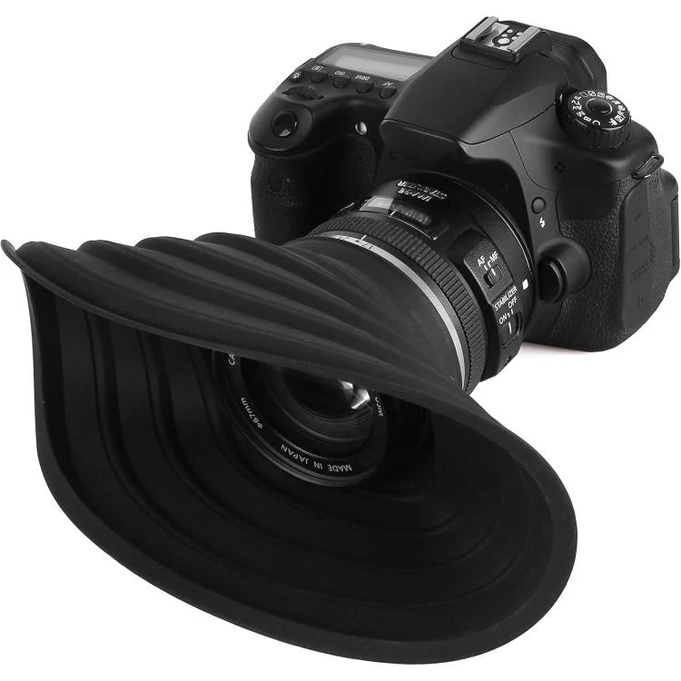 Universal Silicone Lens Hood, Size:50-70mm(Black) - Image 4