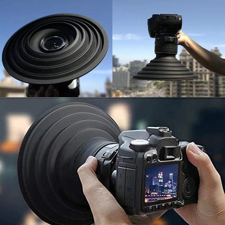 Universal Silicone Lens Hood, Size:50-70mm(Black) - Image 8