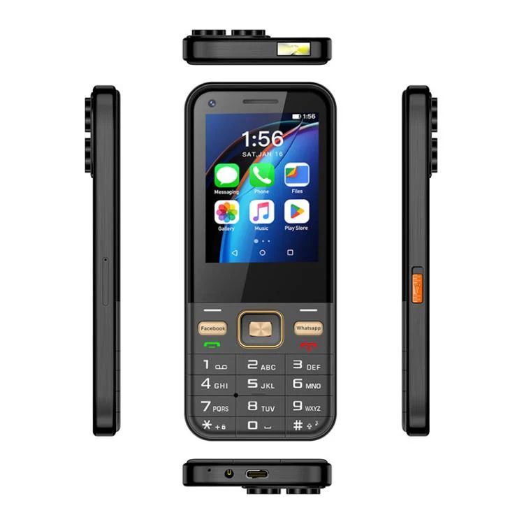 UNIWA F26 Pro Key Phone, 2GB+16GB, 2.8 inch Touch Screen Android 8.1 Mediatek MT6737M Quad Core, 23 Keys, Dual SIM, Network: 4G, Support Whatsapp, Youtube(Black) - Image 4