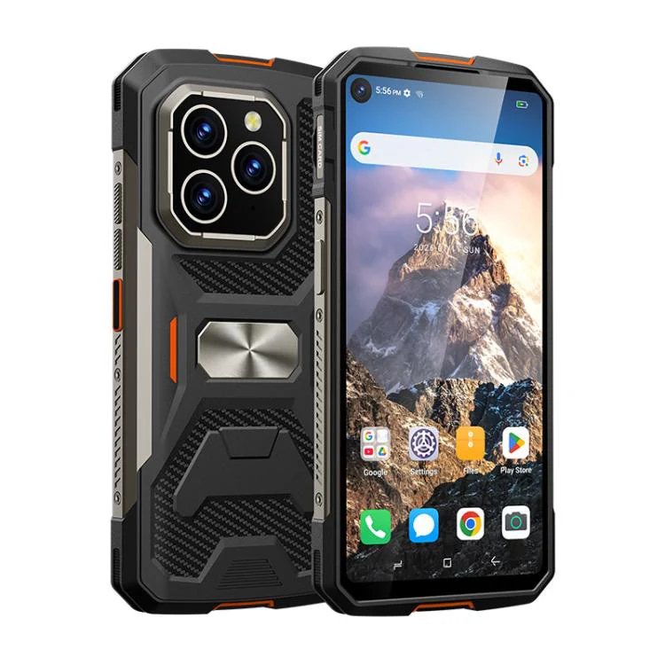 UNIWA F915 Rugged Phone, 4GB+64GB, 6.28 inch Android 160 Unisoc T310 Quad Core, Network: 4G, NFC, Plug:EU Plug(Black Orange)