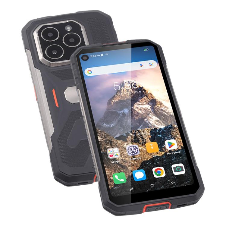 UNIWA F915 Rugged Phone, 4GB+64GB, 6.28 inch Android 160 Unisoc T310 Quad Core, Network: 4G, NFC, Plug:UK Plug(Black Orange) - Image 3