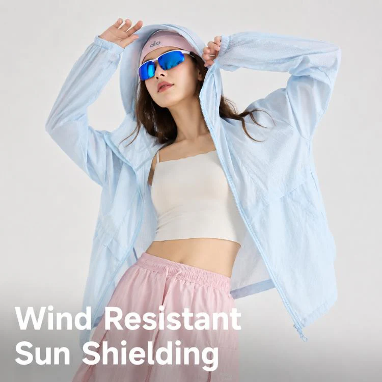 UPF50+ Cooling Fiber Lightweight Breathable Sun Protection Coat, Size:2XL(Rose Red) - Image 3