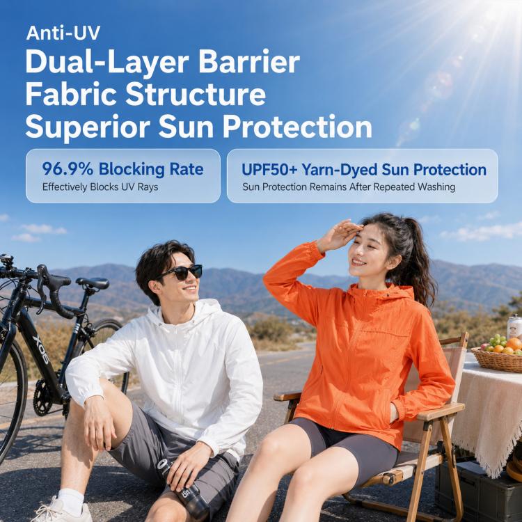 UPF50+ Cooling Fiber Lightweight Breathable Sun Protection Women Coat, Size:XL(Crystal Green) - Image 2