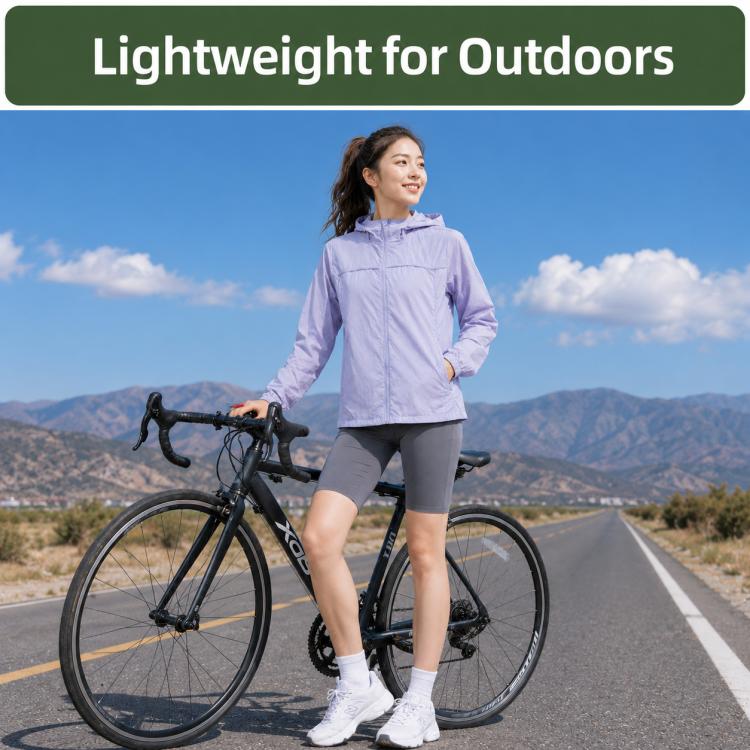 UPF50+ Cooling Fiber Lightweight Breathable Sun Protection Women Coat, Size:XL(Crystal Green) - Image 5