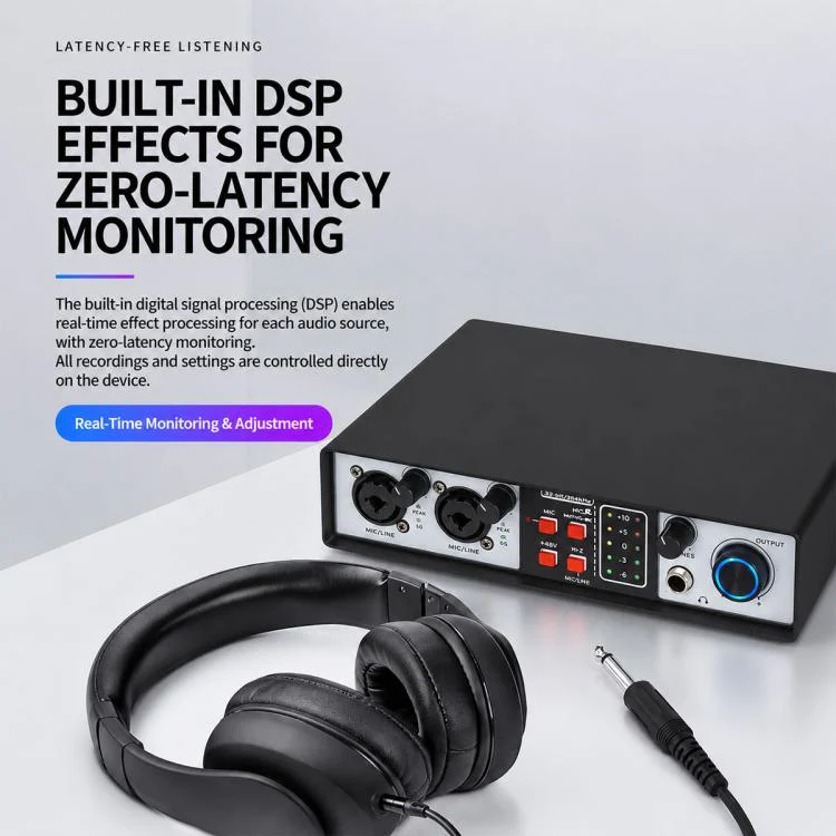 UR22MK Multi-function Professional Mixer External Live Streaming Sound Card(Black) - Image 7
