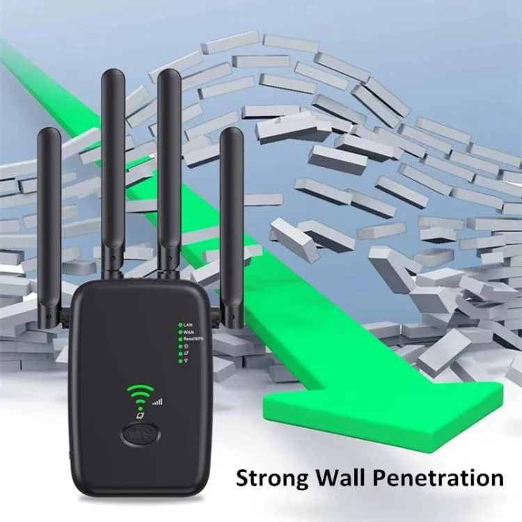 Urant U11 1200Mbps 2.4G&5.8G Wireless Repeater WiFi Signal Amplifier Support WPS Quick Setting UK Plug Black - Image 7