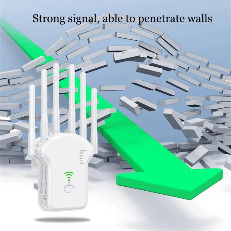 Urant U13 1200Mbps 2.4G/5G Dual Band WiFi Repeater Signal Amplifier US Plug White - Image 6