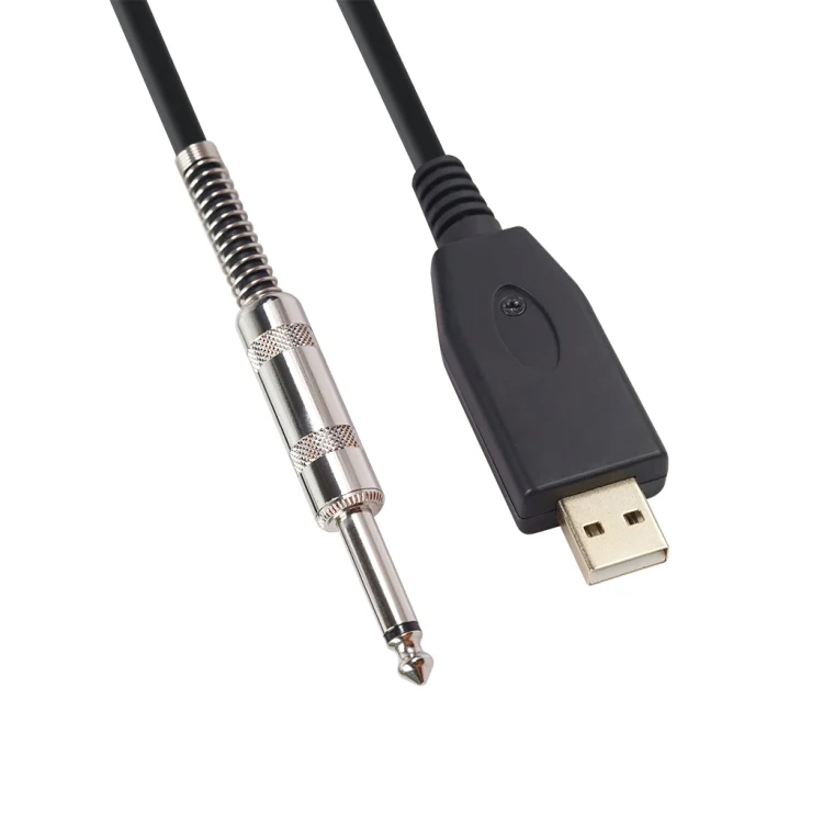 US48S USB to 6.35mm Electric Guitar Recording Cable, Cable Length:3m - Image 3