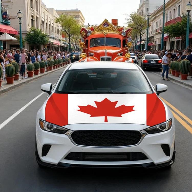 USA-Canada-Mexico World Cup Cheering Flag Dustproof Car Cover, Specification: Canada(115x150cm)
