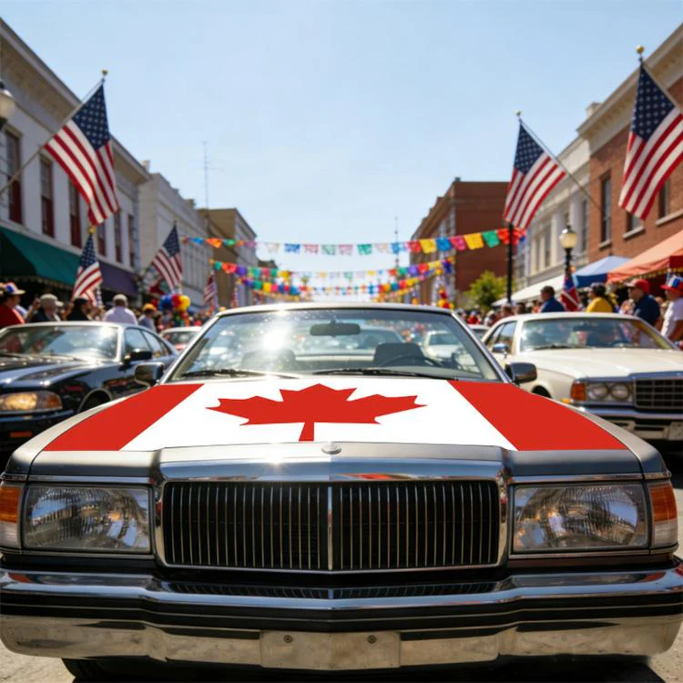 USA-Canada-Mexico World Cup Cheering Flag Dustproof Car Cover, Specification: Ecuador(115x150cm) - Image 4