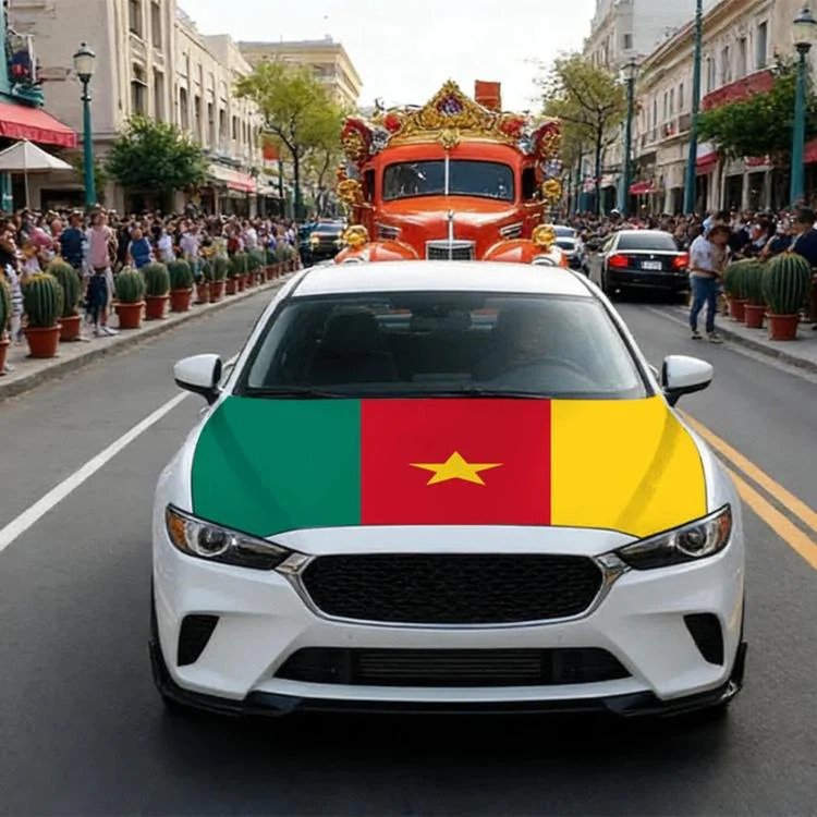 USA-Canada-Mexico World Cup Cheering Flag Dustproof Car Cover, Specification: Merron(115x150cm)
