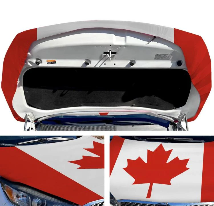 USA-Canada-Mexico World Cup Cheering Flag Dustproof Car Cover, Specification: Merron(115x150cm) - Image 3