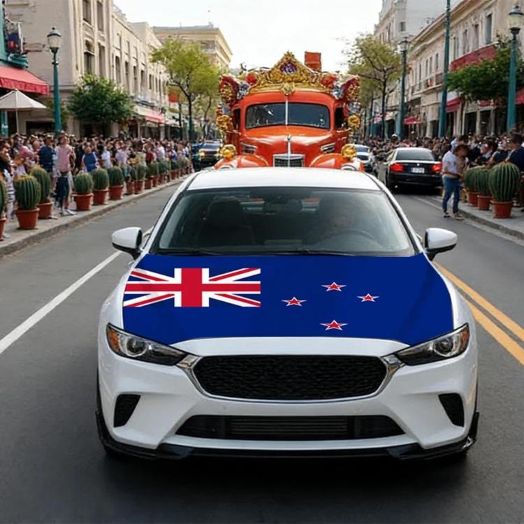 USA-Canada-Mexico World Cup Cheering Flag Dustproof Car Cover, Specification: New Zealand(115x150cm)