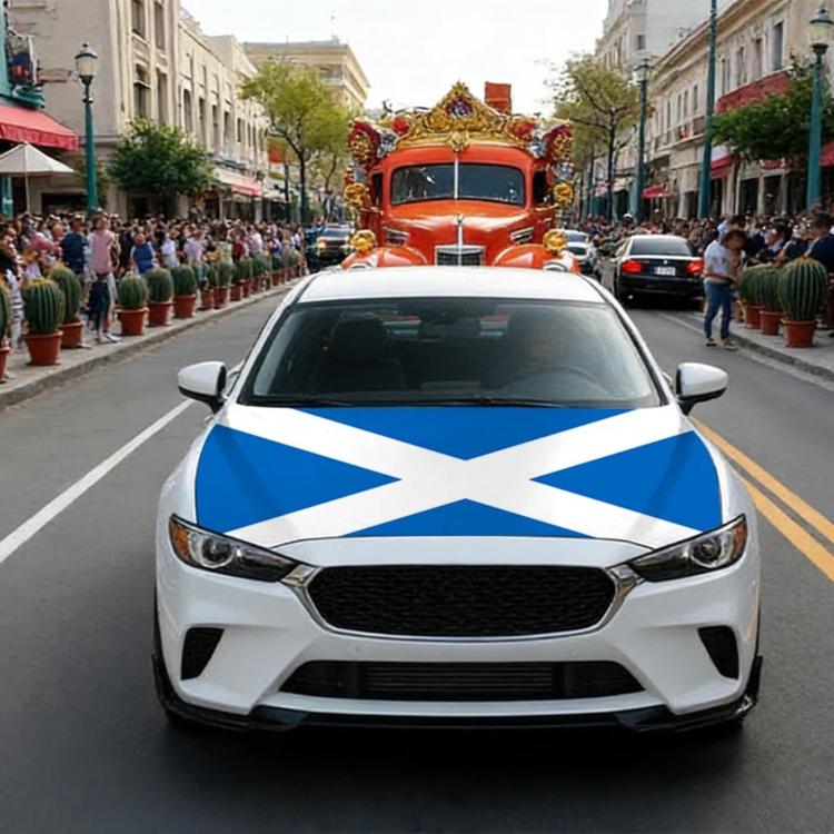 USA-Canada-Mexico World Cup Cheering Flag Dustproof Car Cover, Specification: Scotland(115x150cm)
