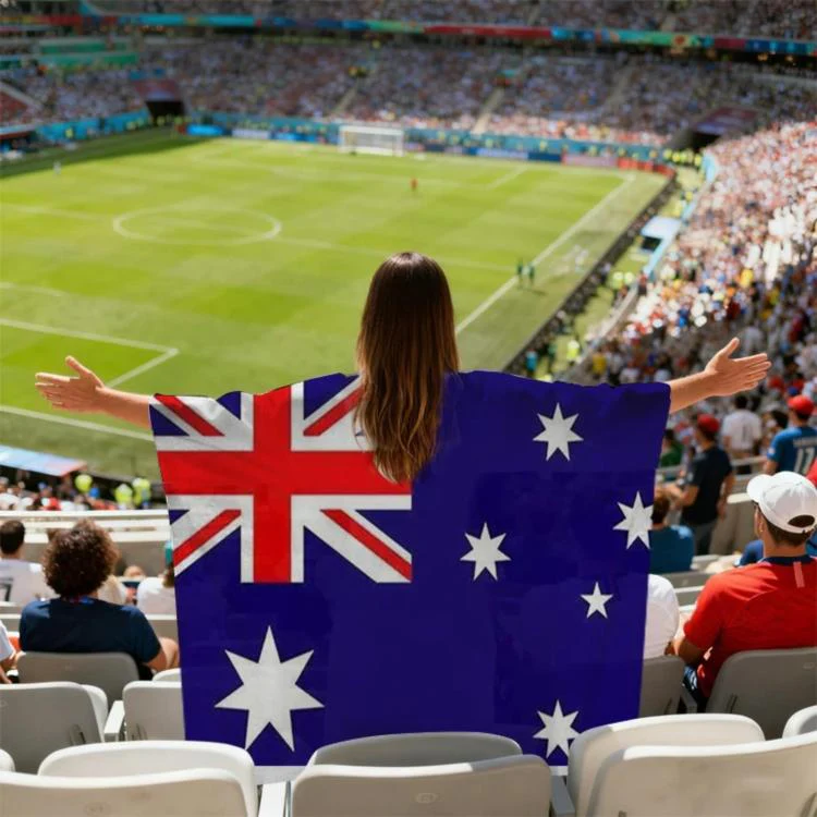 USA-Canadian-Mexican World Cup Fans Capes Flags, Specification: Australia(90x150cm)
