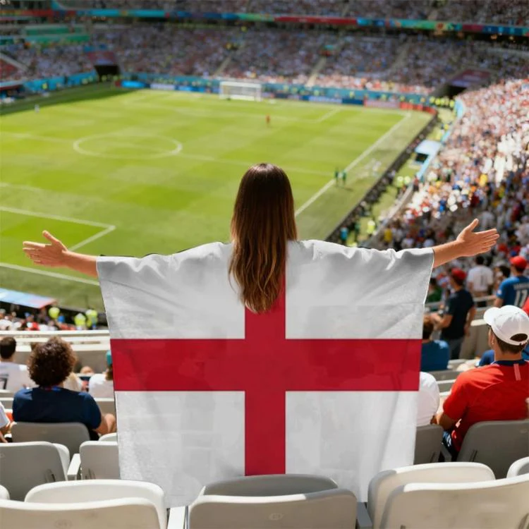 USA-Canadian-Mexican World Cup Fans Capes Flags, Specification: England(90x150cm)