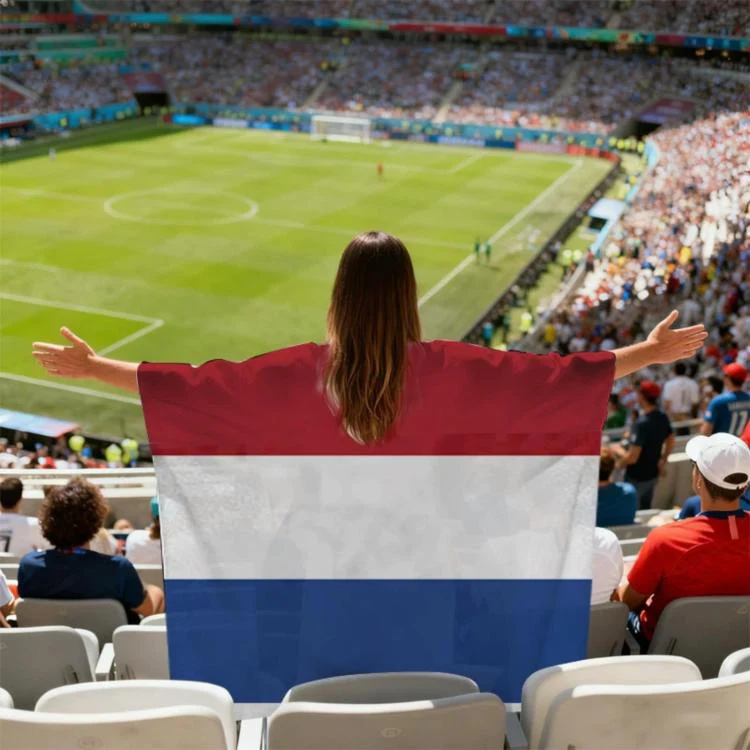 USA-Canadian-Mexican World Cup Fans Capes Flags, Specification: Netherlands(90x150cm)