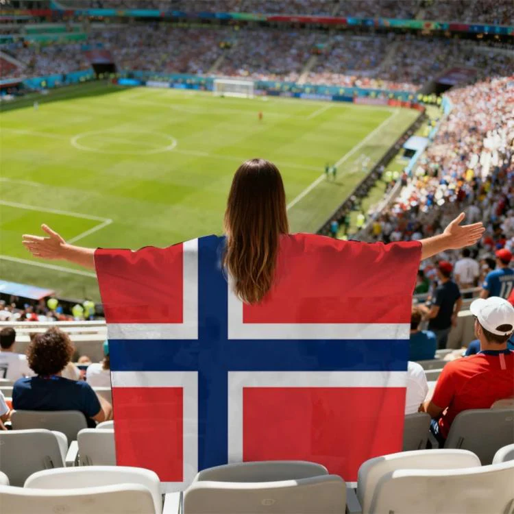 USA-Canadian-Mexican World Cup Fans Capes Flags, Specification: Norway(90x150cm)