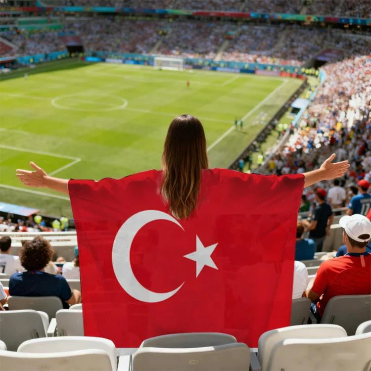 USA-Canadian-Mexican World Cup Fans Capes Flags, Specification: Turkey(90x150cm)