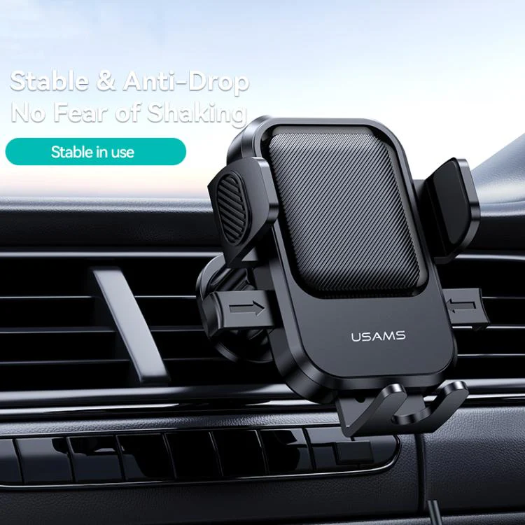 USAMS ZJ090 One-touch Car Air Vent Phone Holder(Black) - Image 8