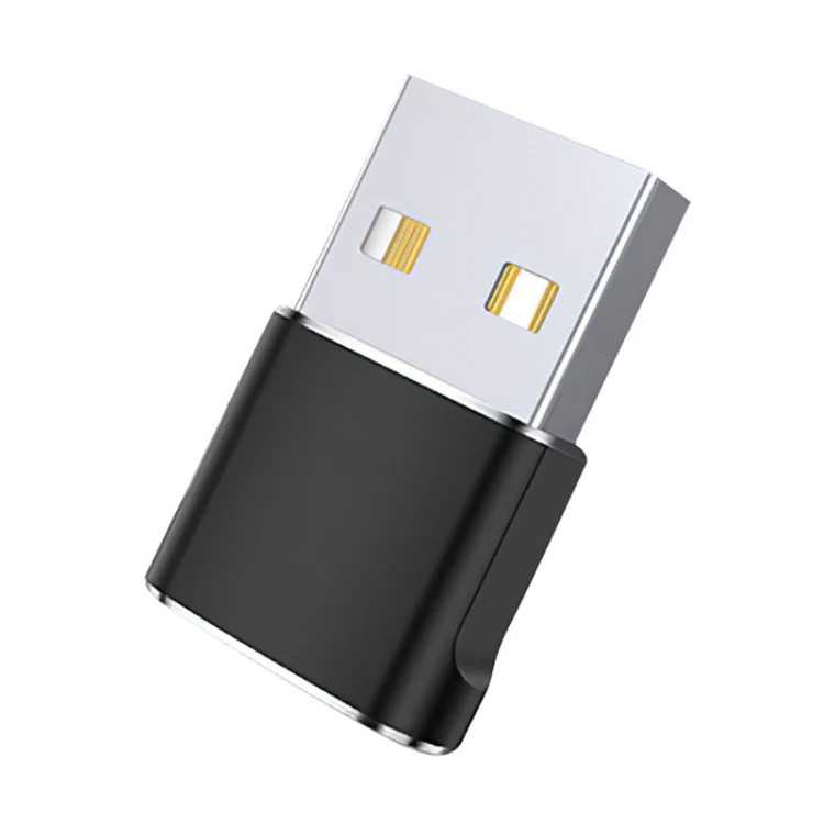 USB 2.0 Male To USB-C / Type-C Female Adapter, Support Charging & Transmission Data(Black)