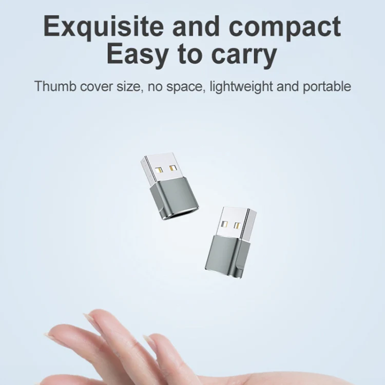 USB 2.0 Male To USB-C / Type-C Female Adapter, Support Charging & Transmission Data(Purple) - Image 10