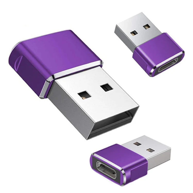USB 2.0 Male To USB-C / Type-C Female Adapter, Support Charging & Transmission Data(Red) - Image 2