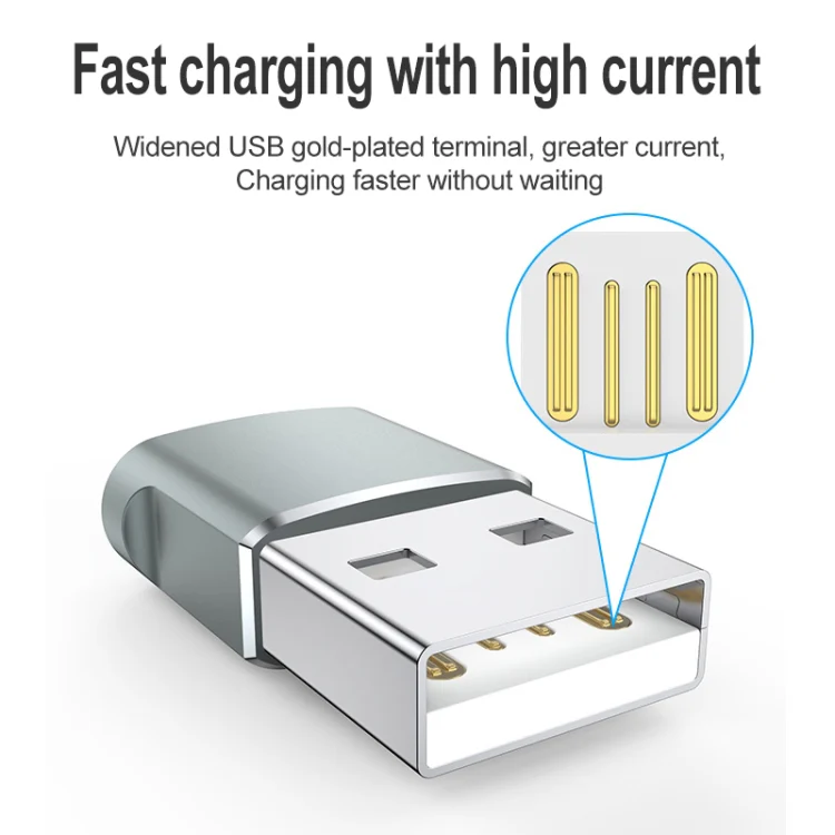 USB 2.0 Male To USB-C / Type-C Female Adapter, Support Charging & Transmission Data(Red) - Image 6