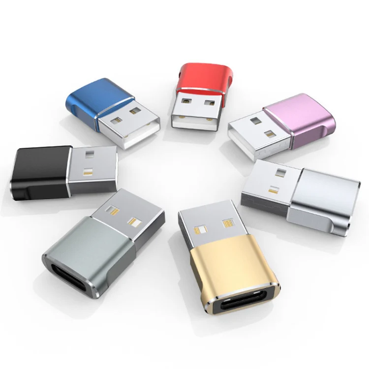 USB 2.0 Male To USB-C / Type-C Female Adapter, Support Charging & Transmission Data(Silver) - Image 3