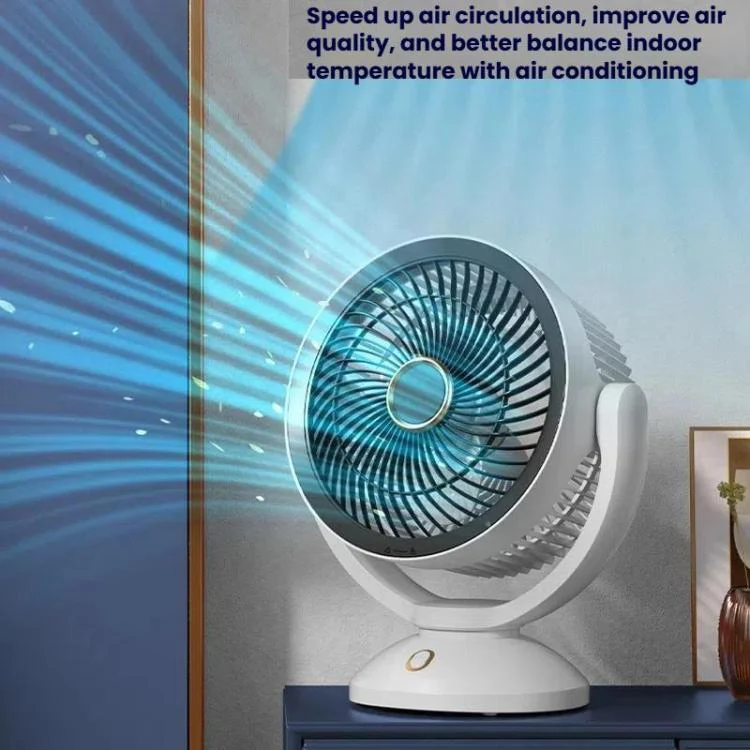 USB Air Circulation Fan Office Desktop Small Fan, Style: Rechargeable - Image 10