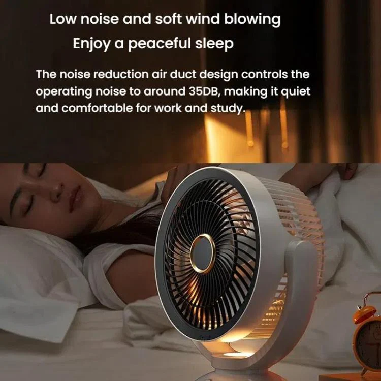 USB Air Circulation Fan Office Desktop Small Fan, Style: Rechargeable - Image 11