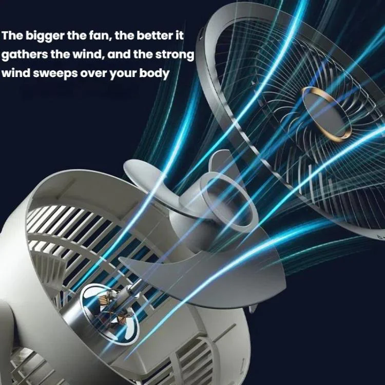 USB Air Circulation Fan Office Desktop Small Fan, Style: Rechargeable - Image 12
