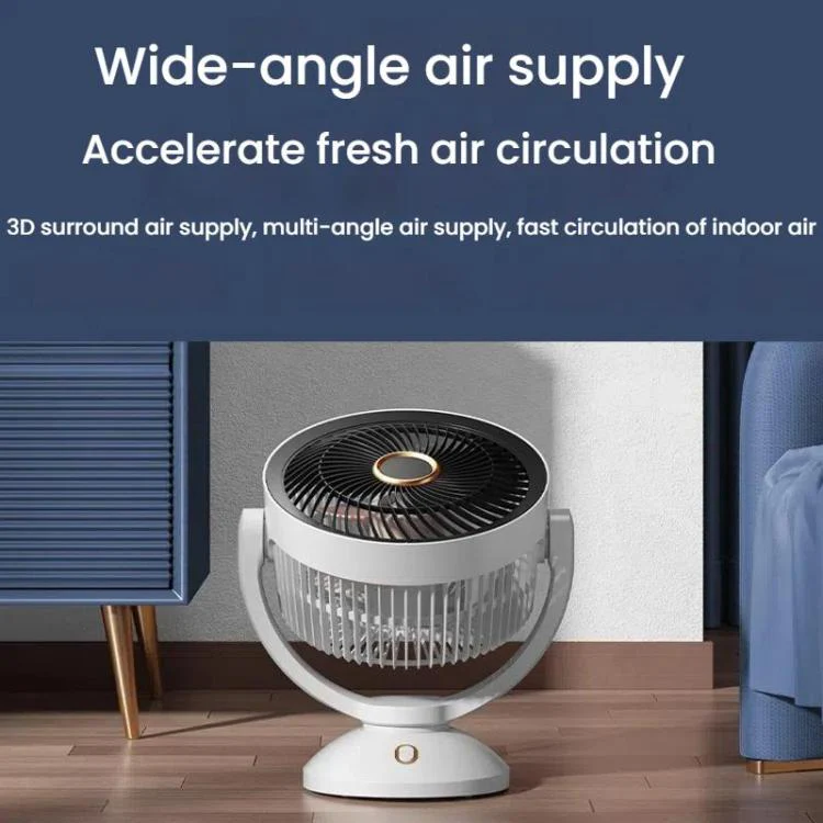 USB Air Circulation Fan Office Desktop Small Fan, Style: Rechargeable - Image 4