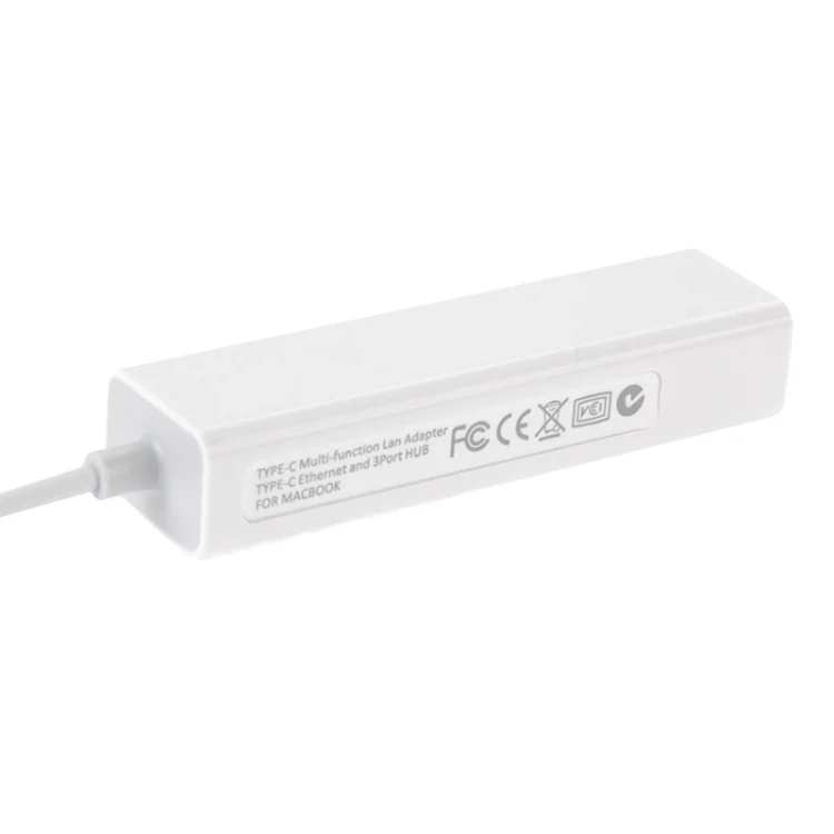 USB-C / Type-C 3.1 to 3 Ports USB HUB + Ethernert Adapter, For Galaxy S8 & S8 + / LG G6 / Huawei P10 & P10 Plus / Xiaomi Mi6 & Max 2 and other Smartphones - Image 5