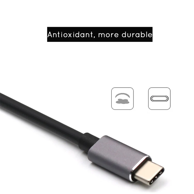 USB-C/Type-C to HD 4K HDMI + RJ45 + USB 3.0 + USB 2.0 + PD 5 in 1 HUB Converter - Image 7
