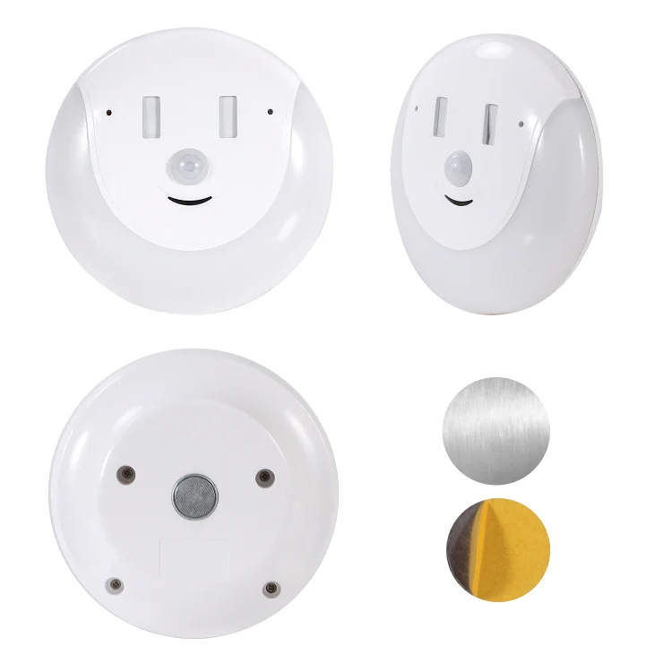 USB Charging Light & Human Body Sensing Control Smile Magnetic Night Light(Cold White Light) - Image 5