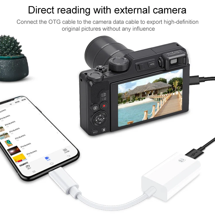 USB OTG Connection Kit  (10cm)(White) - Image 4