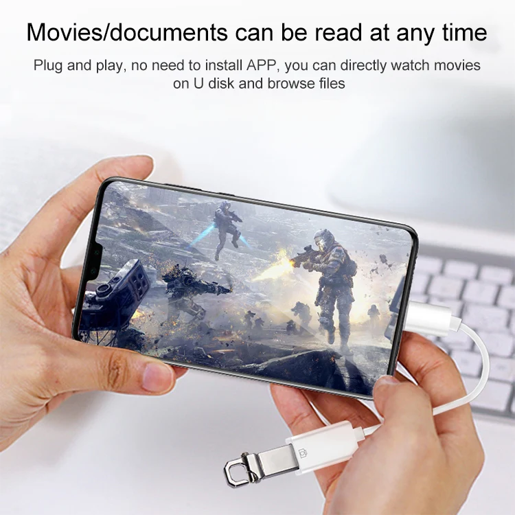 USB OTG Connection Kit  (10cm)(White) - Image 6